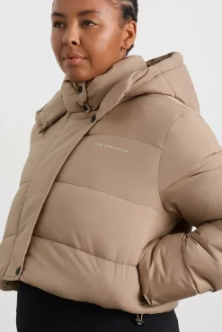 Cropped Hooded Puffer Jacket 764