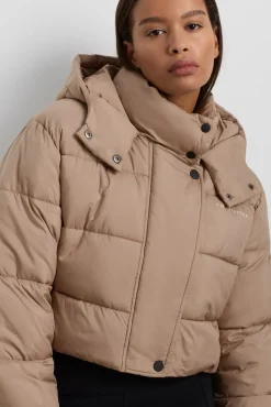 Cropped Hooded Puffer Jacket 764