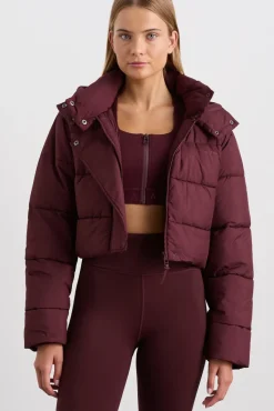 Cropped Hooded Puffer Jacket 764