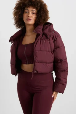Cropped Hooded Puffer Jacket 764