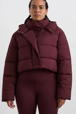 Cropped Hooded Puffer Jacket 764