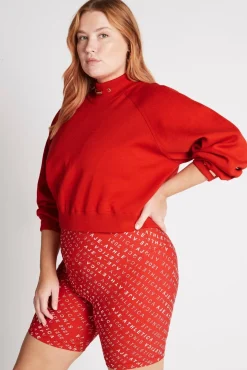 Cropped Knit Funnel Neck Jumper 408