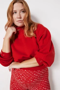 Cropped Knit Funnel Neck Jumper 408