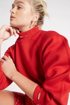 Cropped Knit Funnel Neck Jumper 408