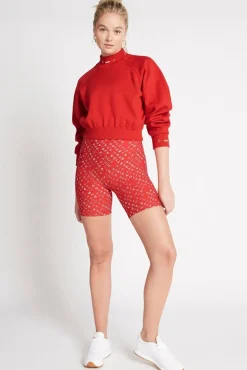 Cropped Knit Funnel Neck Jumper 408