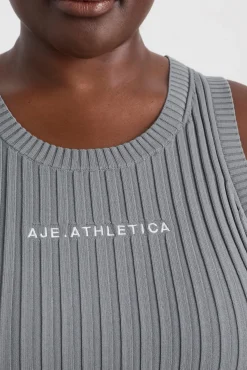 Cropped Knitted Logo Tank 135