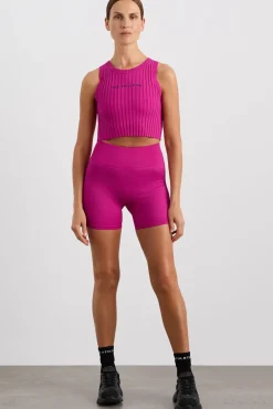 Cropped Knitted Logo Tank 135