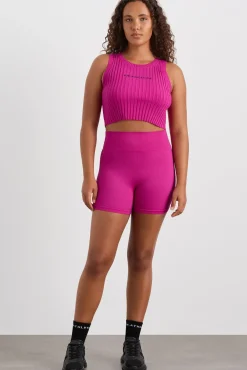 Cropped Knitted Logo Tank 135