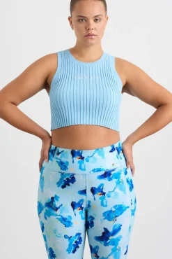 Cropped Knitted Logo Tank 135