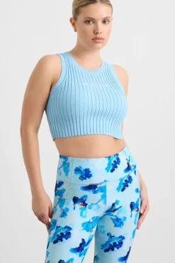 Cropped Knitted Logo Tank 135