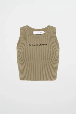 Cropped Knitted Logo Tank 135