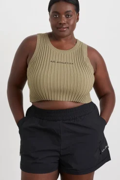 Cropped Knitted Logo Tank 135