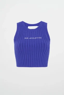 Cropped Knitted Logo Tank 135