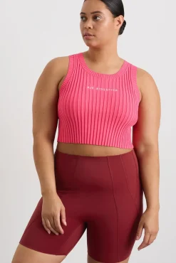 Cropped Knitted Logo Tank 135