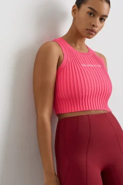 Cropped Knitted Logo Tank 135