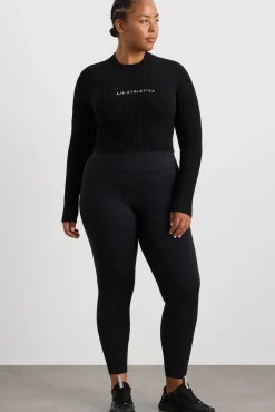 Cropped Knitted Long Sleeve Top 437