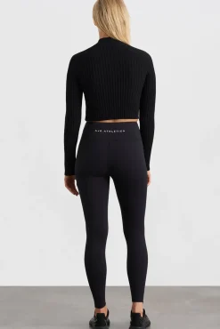 Cropped Knitted Long Sleeve Top 437