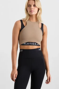Cropped Layered Sport Tank 159