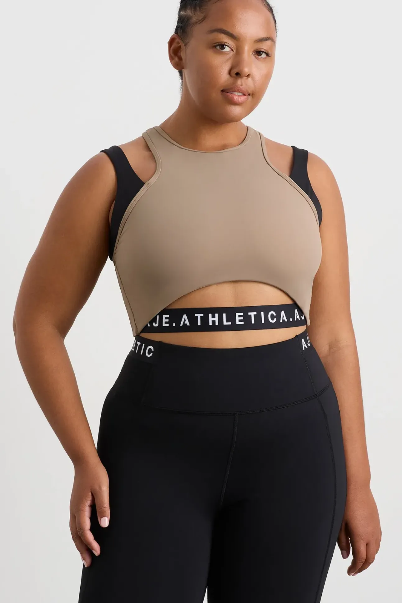 Cropped Layered Sport Tank 159