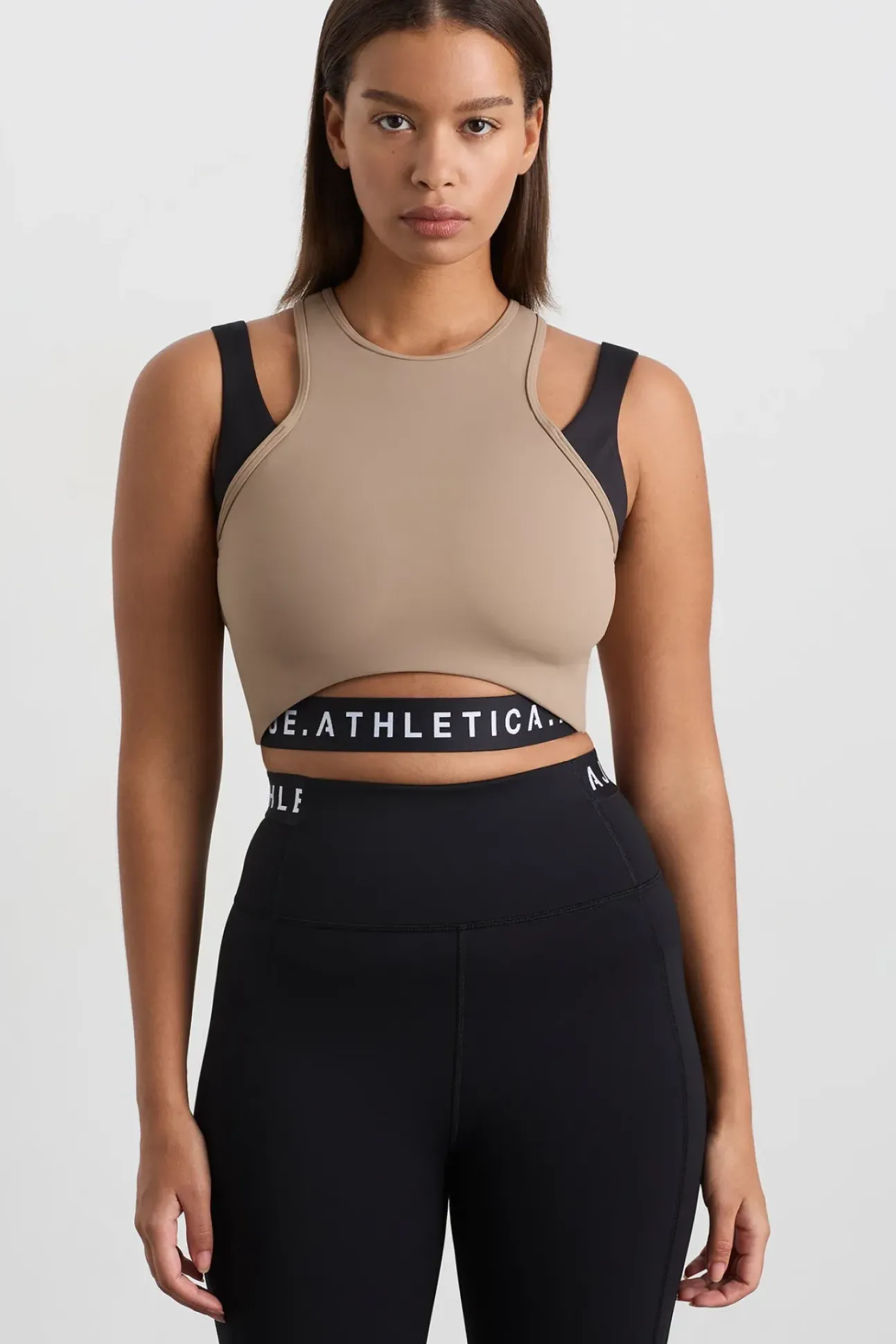 Cropped Layered Sport Tank 159