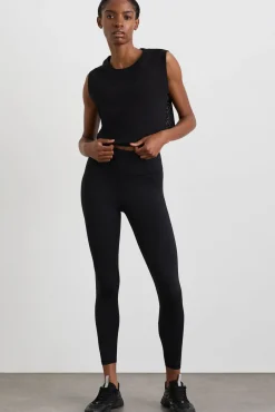 Cropped Logo Mesh Boxy Tank 146