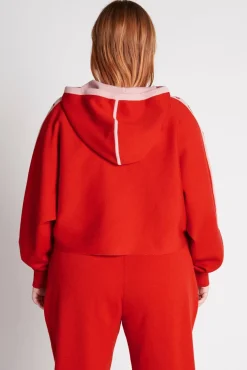 Cropped Logotape Long Sleeve Hoodie 409