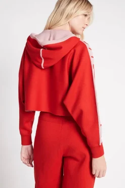 Cropped Logotape Long Sleeve Hoodie 409