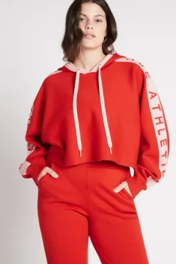 Cropped Logotape Long Sleeve Hoodie 409