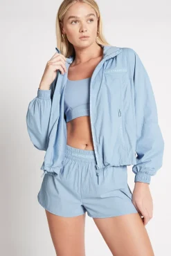 Cropped Signature Badge Logo Spray Jacket 708