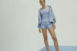 Cropped Signature Badge Logo Spray Jacket 708