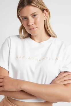 Cropped Signature Logo T-Shirt 104