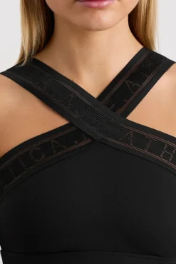 Cross Neck Sports Crop 384