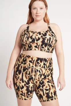 Cut Out Cross Back Sports Bra 314