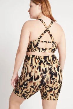 Cut Out Cross Back Sports Bra 314