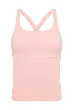 Cut Out Cross Back Tank Top 125