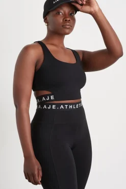 Cut Out Elastic Sports Bra 337