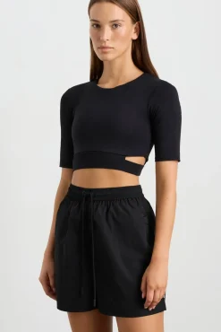 Elasticated Cut Out Tee 195