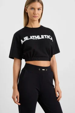 Elasticated Logo Crop Tee 105