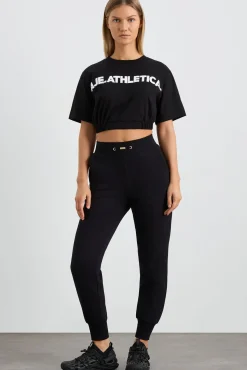 Elasticated Logo Crop Tee 105