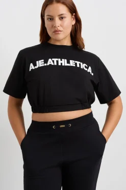 Elasticated Logo Crop Tee 105