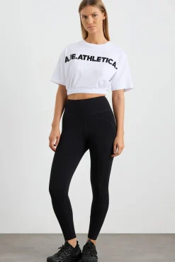 Elasticated Logo Crop Tee 105