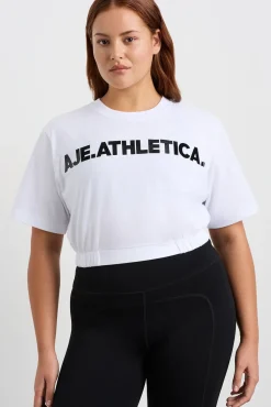 Elasticated Logo Crop Tee 105