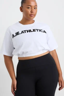 Elasticated Logo Crop Tee 105