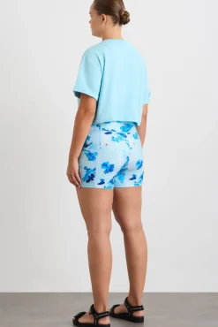 Embossed Crop Tee 105