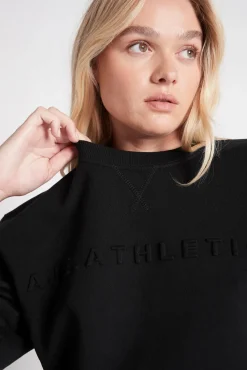 Embossed Signature Logo Crew Jumper 414