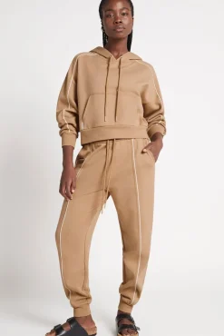 Fleece Contrast Piping Trackpants 504