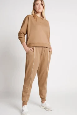 Fleece Contrast Piping Trackpants 504