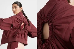 Gathered Cut Out Jacket 737