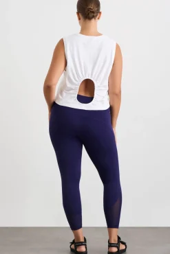 Gathered Keyhole Crop Tank 145