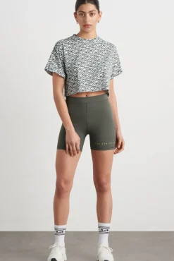 Geo Print Crop T-Shirt 105